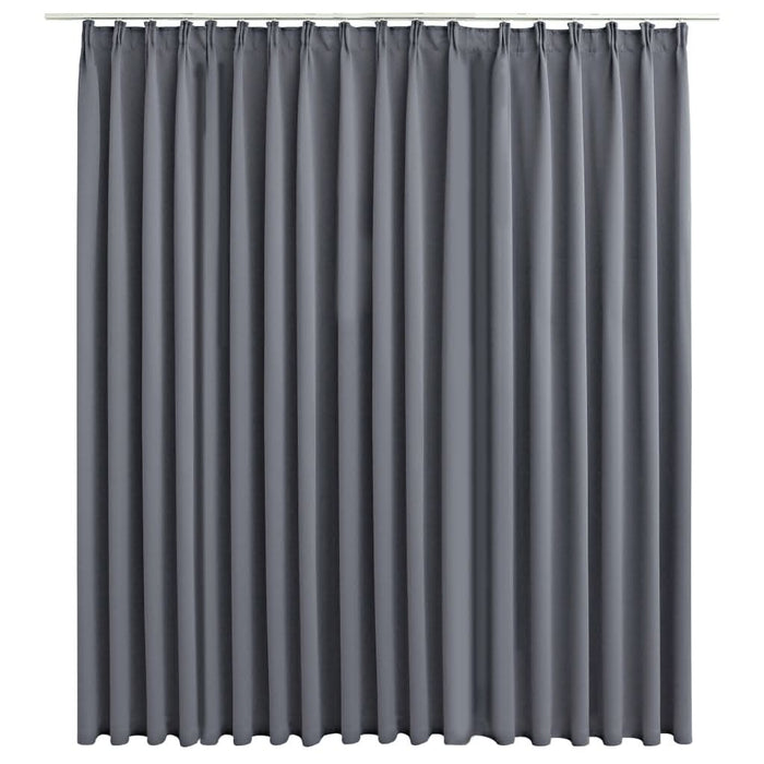 Draperie opacă, gri, 290 x 245 cm, cu cârlige - WALTI WALTI