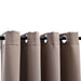 Draperii opace cu inele metalice, 2 buc., gri taupe, 140x225 cm - WALTI WALTI