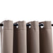 Draperii opace cu inele metalice, 2 buc., gri taupe, 140x245 cm - WALTI WALTI