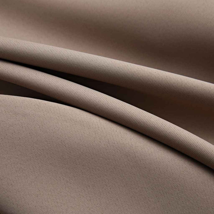 Draperii opace cu inele metalice, 2 buc., gri taupe, 140x245 cm - WALTI WALTI