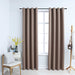 Draperii opace cu inele metalice, 2 buc., gri taupe, 140x245 cm - WALTI WALTI