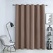 Draperie opacă cu inele metalice, gri taupe, 290 x 245 cm - WALTI WALTI