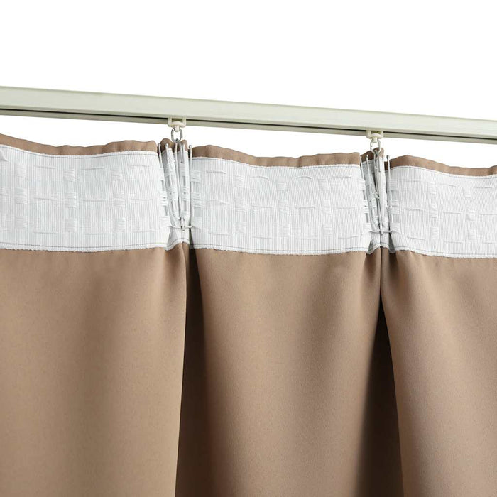 Draperii opace, 2 buc., gri taupe, 140 x 245 cm, cu cârlige - WALTI WALTI