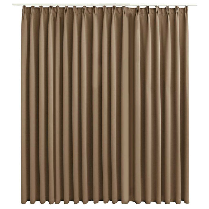 Draperie opacă, gri taupe, 290 x 245 cm, cu cârlige - WALTI WALTI