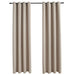Draperii opace cu inele metalice, 2 buc., bej, 140 x 225 cm - WALTI WALTI