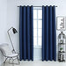 Draperii opace cu inele metalice, 2 buc, albastru, 140 x 175 cm - WALTI WALTI