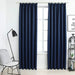 Draperii opace cu cârlige, 2 buc., albastru, 140 x 225 cm - WALTI WALTI