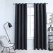 Draperii opace cu inele metalice, 2 buc., antracit, 140x175 cm - WALTI WALTI