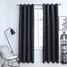 Draperii opace cu inele metalice, 2 buc, antracit, 140 x 225 cm - WALTI WALTI