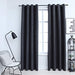 Draperii opace cu inele metalice, 2 buc, antracit, 140 x 245 cm - WALTI WALTI