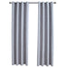 Draperii opace cu inele metalice, 2 buc., gri, 140 x 245 cm - WALTI WALTI