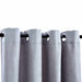 Draperii opace cu inele metalice, 2 buc., gri, 140 x 245 cm - WALTI WALTI