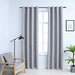 Draperii opace cu inele metalice, 2 buc., gri, 140 x 245 cm - WALTI WALTI