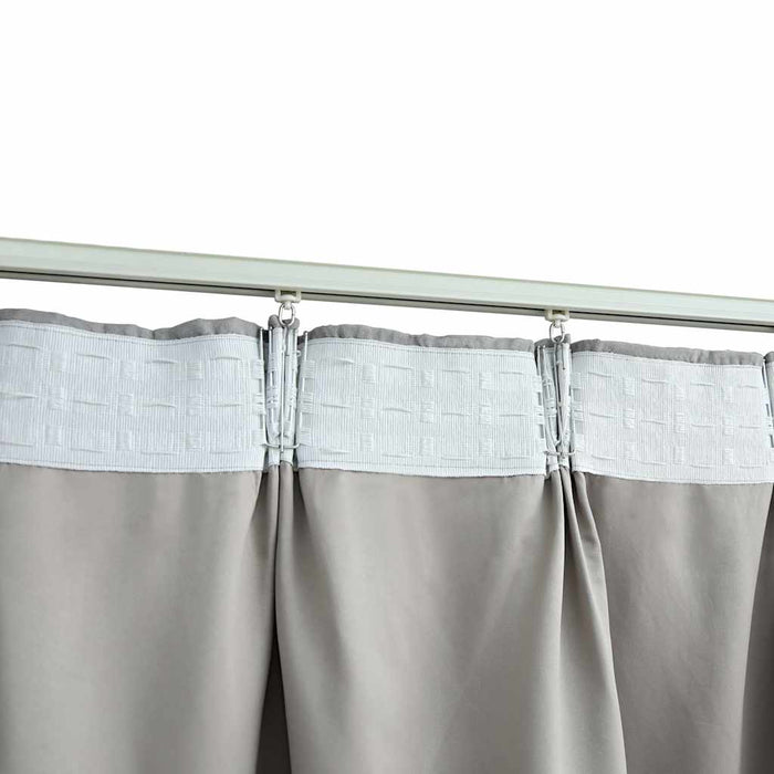 Draperii opace cu cârlige, 2 buc., gri, 140 x 175 cm - WALTI WALTI