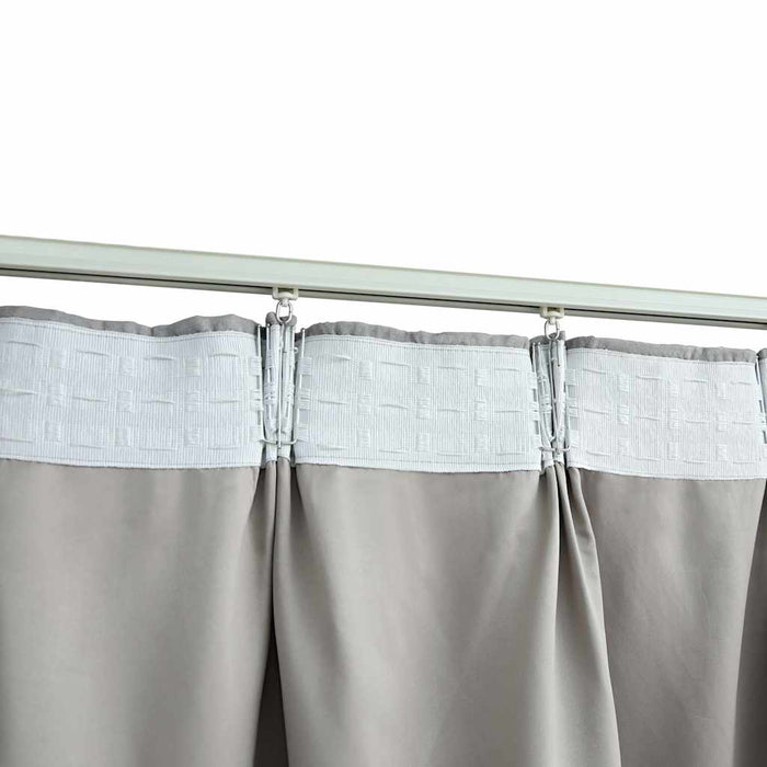 Draperii opace cu cârlige, 2 buc., gri, 140 x 245 cm - WALTI WALTI