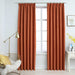 Draperii opace cu cârlige, 2 buc., ruginiu, 140 x 245 cm - WALTI WALTI