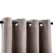 Draperii opace cu inele metalice, 2 buc., gri taupe, 140x225 cm - WALTI WALTI