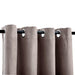 Draperii opace cu inele metalice, 2 buc., gri taupe, 140x245 cm - WALTI WALTI