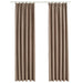 Draperii opace cu cârlige, 2 buc., gri taupe, 140 x 175 cm - WALTI WALTI