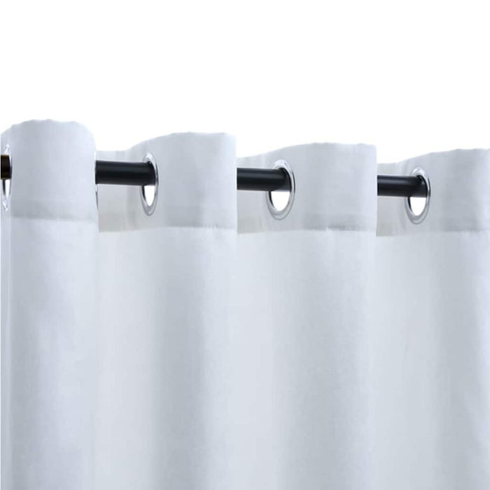 Draperii opace cu inele metalice 2 buc. alb-ivoriu 140x225 cm - WALTI WALTI