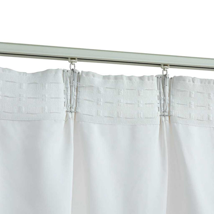 Draperii opace cu cârlige, 2 buc., alb ivoriu, 140 x 175 cm - WALTI WALTI