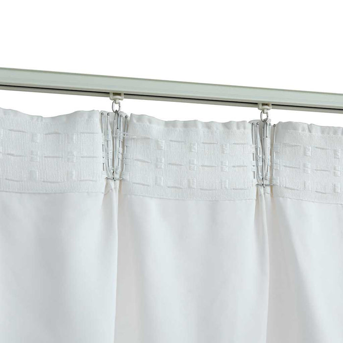 Draperii opace cu cârlige, 2 buc., alb ivoriu, 140 x 225 cm - WALTI WALTI