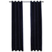 Draperii opace cu inele, 2 buc., negru, 140 x 175 cm, catifea - WALTI WALTI