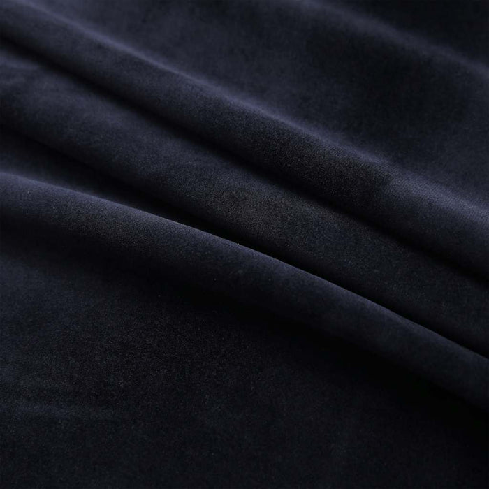 Draperii opace cu inele, 2 buc., negru, 140 x 175 cm, catifea - WALTI WALTI