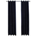 Draperii opace cu inele, 2 buc., negru, 140 x 245 cm, catifea - WALTI WALTI