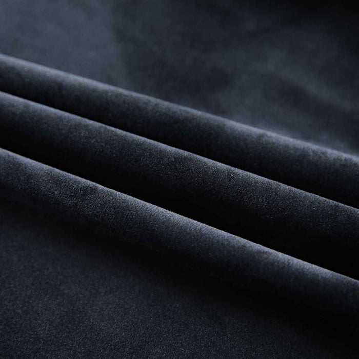 Draperii opace cu cârlige, 2 buc., negru, 140x175 cm, catifea - WALTI WALTI