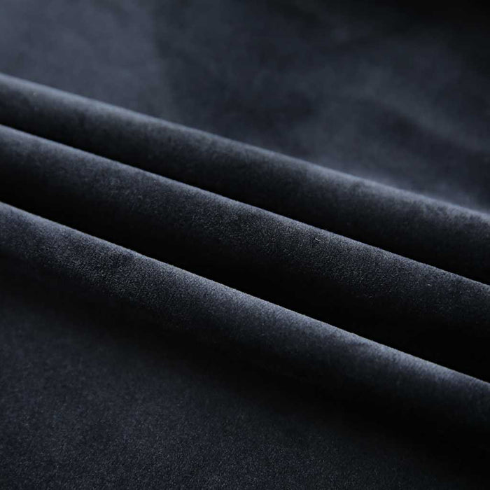 Draperii opace cu cârlige, 2 buc., negru, 140x245 cm, catifea - WALTI WALTI
