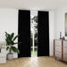 Draperii opace cu cârlige, 2 buc., negru, 140x245 cm, catifea - WALTI WALTI