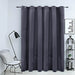 Draperie opacă cu inele metalice, antracit, 290x245 cm, catifea - WALTI WALTI