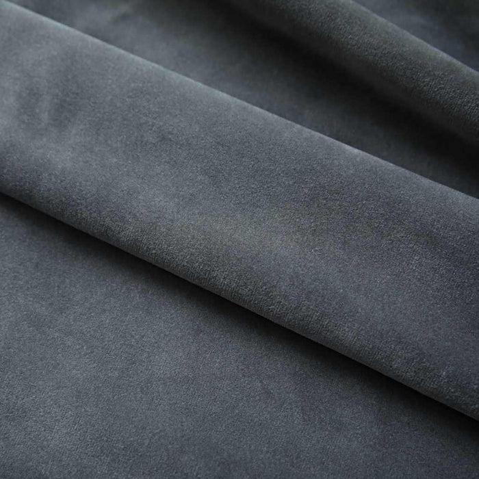 Draperii opace, 2 buc., antracit, 140x175 cm, catifea, cârlige - WALTI WALTI