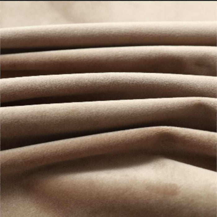 Draperii opace cu inele, 2 buc., bej,140 x 245 cm, catifea - WALTI WALTI