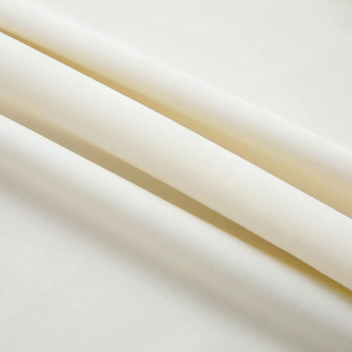 Draperii opace cu cârlige, 2 buc., crem, 140x175 cm, catifea - WALTI WALTI