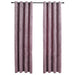 Perdele opace cu inele 2 buc. roz antichizat 140x175 cm catifea - WALTI WALTI
