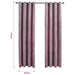 Perdele opace cu inele 2 buc. roz antichizat 140x175 cm catifea - WALTI WALTI
