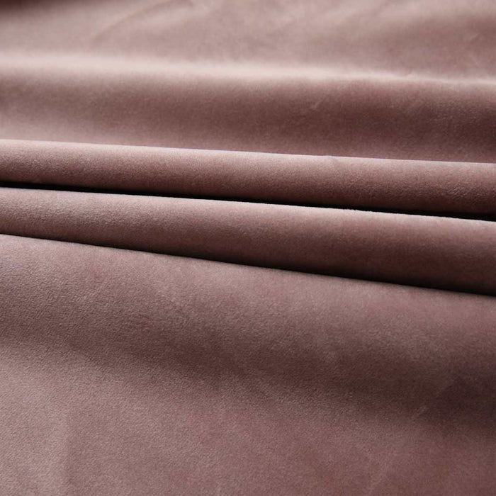 Draperii opace 2 buc. roz antichizat 140x225 cm catifea cârlige - WALTI WALTI