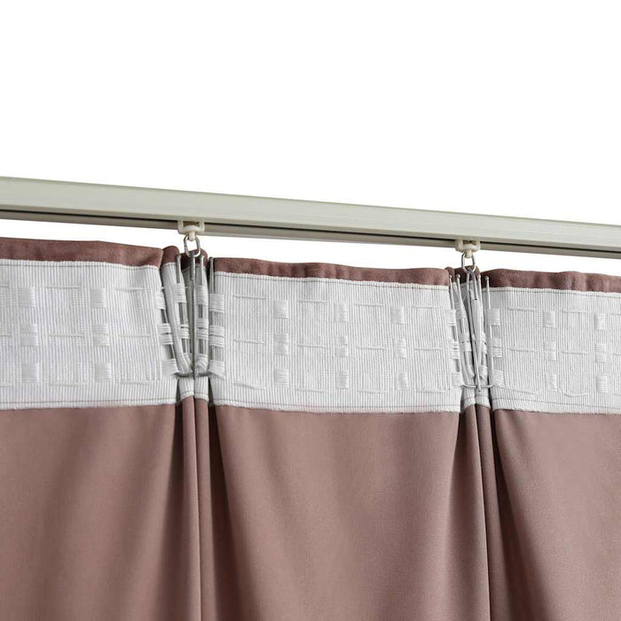 Draperii opace 2 buc. roz antichizat 140x225 cm catifea cârlige - WALTI WALTI