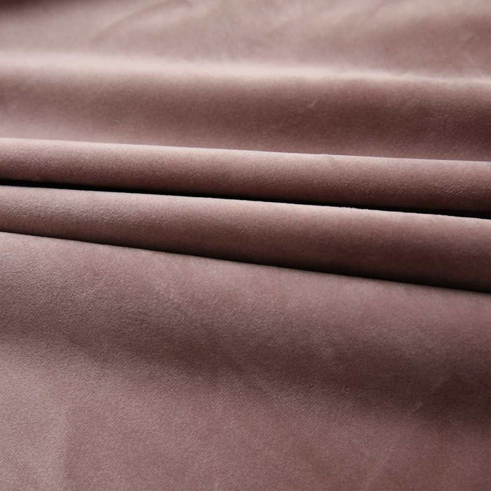 Draperii opace 2 buc. roz antichizat 140x245 cm catifea cârlige - WALTI WALTI
