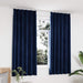 Draperii opace cu cârlige, 2 buc, albastru, 140x175 cm, catifea - WALTI WALTI