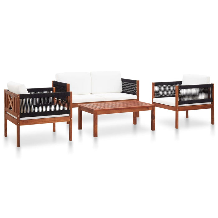 Set mobilier de grădină, 4 piese, lemn masiv de acacia - WALTI WALTI