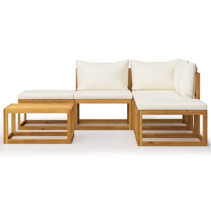 Set mobilier grădină cu perne, 6 piese, lemn masiv acacia - WALTI WALTI