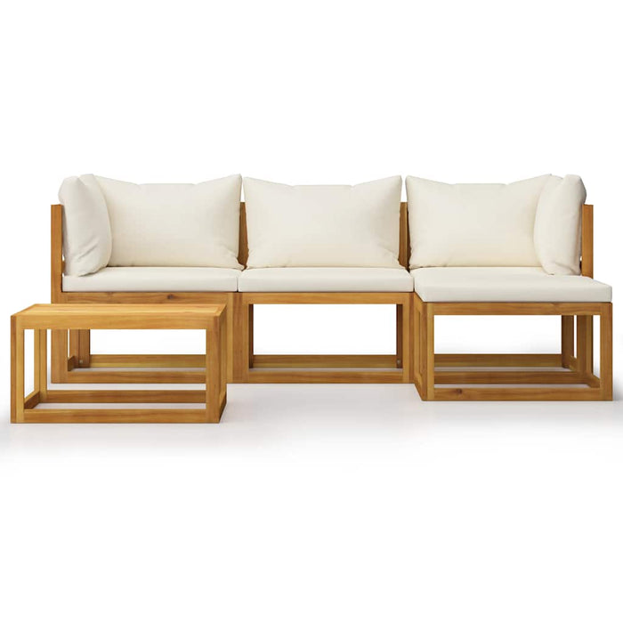 Set mobilier grădină cu perne, 5 piese, lemn masiv acacia - WALTI WALTI