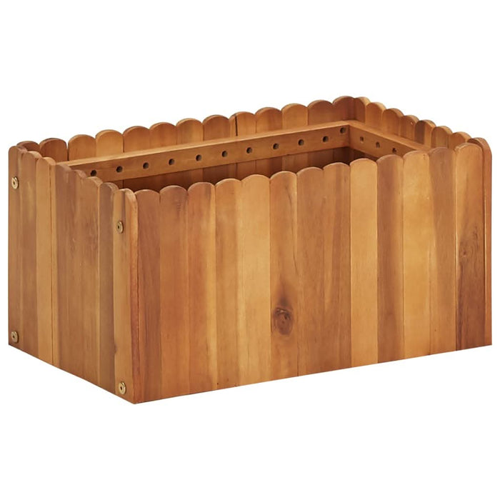 Strat înălțat de grădină, 50 x 30 x 25 cm, lemn masiv de acacia - WALTI WALTI