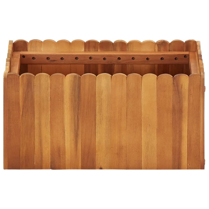 Strat înălțat de grădină, 50 x 30 x 25 cm, lemn masiv de acacia - WALTI WALTI