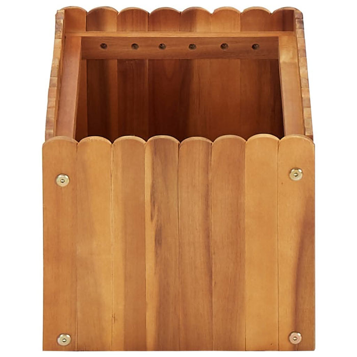 Strat înălțat de grădină, 50 x 30 x 25 cm, lemn masiv de acacia - WALTI WALTI
