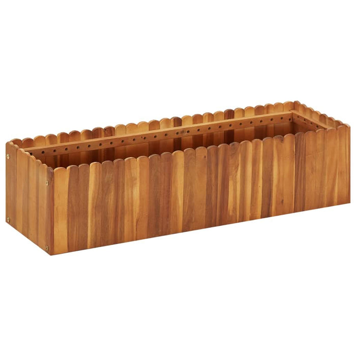 Strat înălțat de grădină, 100x30x25 cm, lemn masiv de acacia - WALTI WALTI