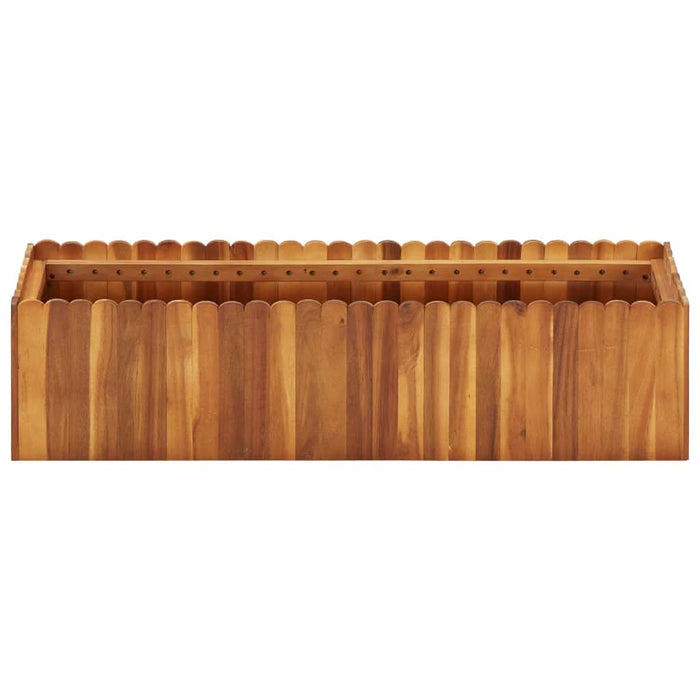 Strat înălțat de grădină, 100x30x25 cm, lemn masiv de acacia - WALTI WALTI